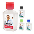 Hand Sanitizer Gel Bottles ( 2 Oz. Bottle with Colored Cap)